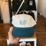 No Hat No Play Cap Blue Brim