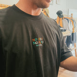 No Hat No Play Tee Coal - Oversized Fit