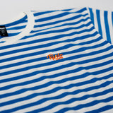 Ryde Embridered Logo Blue Stripe Tee
