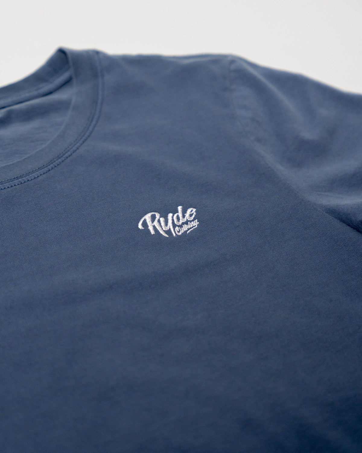 Women&#39;s Embroidered Logo Tee - Faded Blue