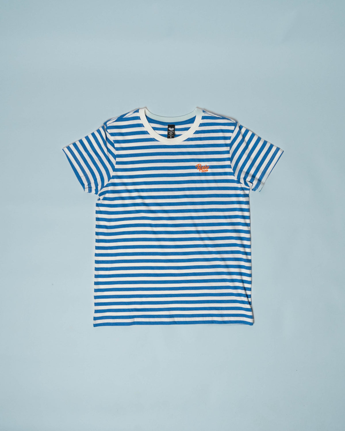 Women&#39;s Ryde Embroidered Logo Blue Stripe Tee