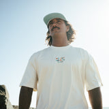 No Hat No Play Tee Ecru - Oversized Fit