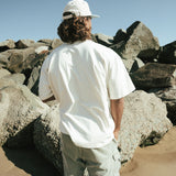 No Hat No Play Tee Ecru - Oversized Fit