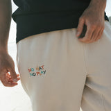 No Hat No Play Trackies - Faded Bone
