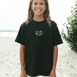 Kids No Hat No Play Tee Faded Black
