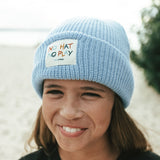 Kids No Hat No Play Beanie Powder