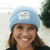 Kids No Hat No Play Beanie Powder