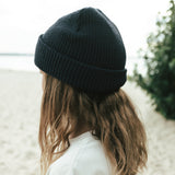 Kids No Hat No Play Beanie Deep Ocean