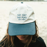 Kids No Hat No Play Cap Blue Brim