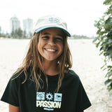 Kids No Hat No Play Cap Blue Brim