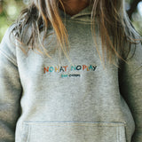 Kids No Hat No Play Hoodie Grey