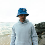 No Hat No Play Bucket Hat Blue Highlighter