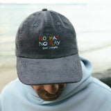 No Hat No Play Cord Cap Charcoal