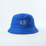 No Hat No Play Bucket Hat Blue Highlighter