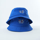 No Hat No Play Bucket Hat Blue Highlighter
