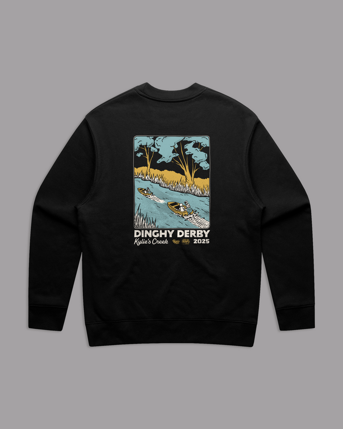 2025 Dinghy Derby Crewneck Jumper Black