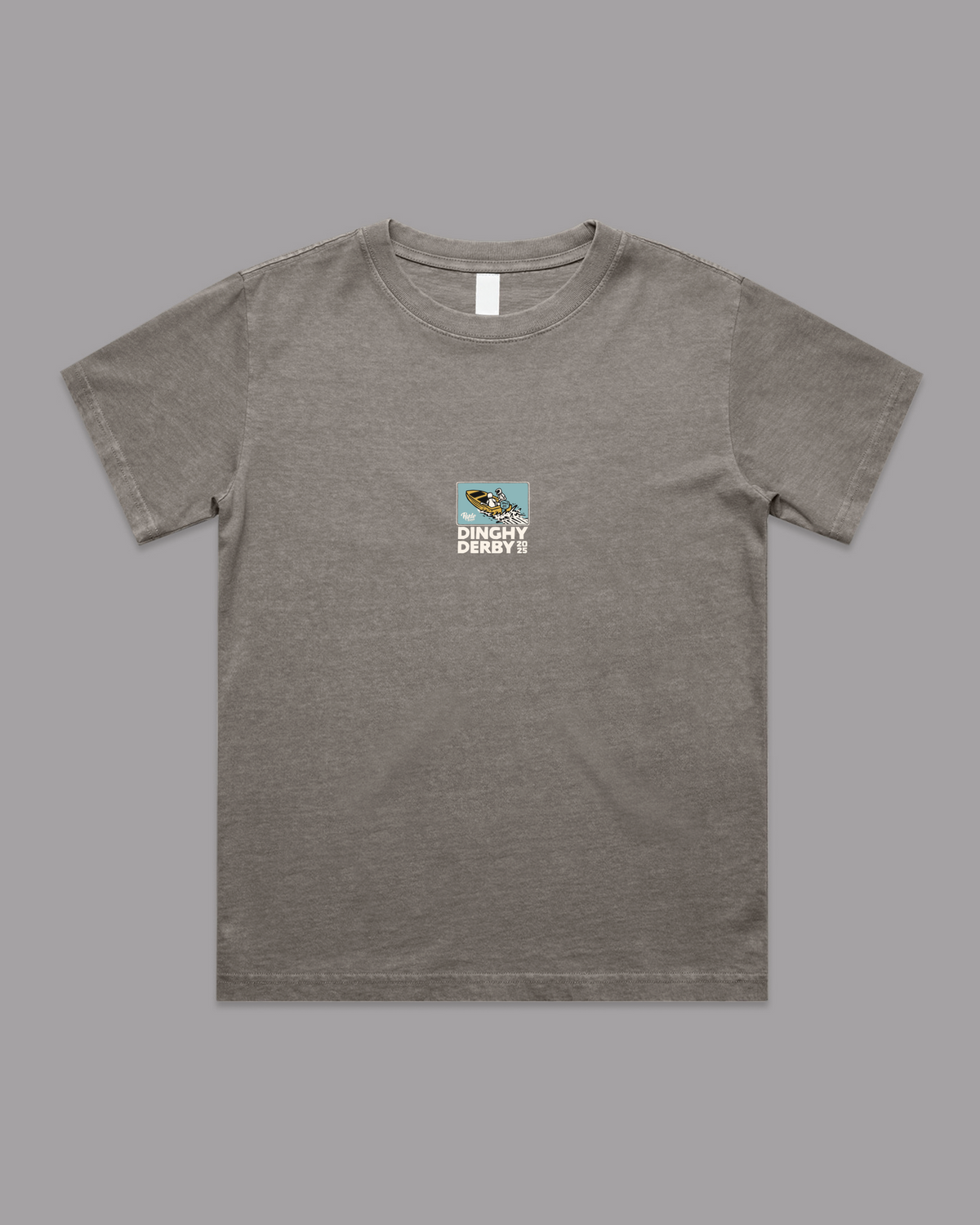 2025 Kids Dinghy Derby Tee Faded Grey