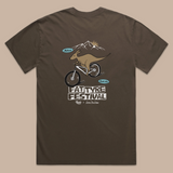 Ryde x Fat Tyre Festival Faded Brown Tee