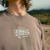 Ryde x Fat Tyre Festival Faded Brown Tee