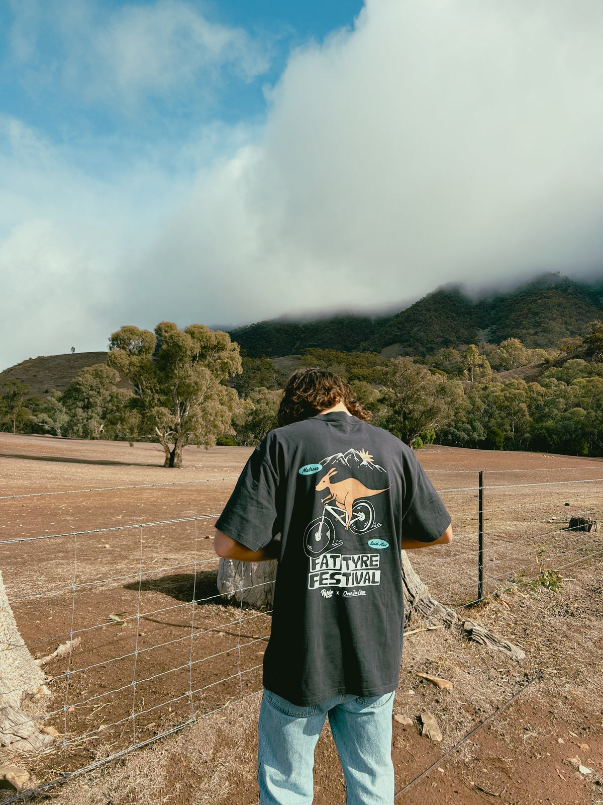 Ryde x Fat Tyre Festival Tee Faded Black