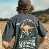 Ryde x Fat Tyre Festival Tee Faded Black