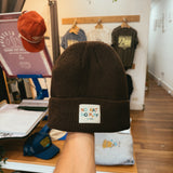 No Hat No Play Beanie Coffee