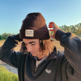 No Hat No Play Beanie Coffee