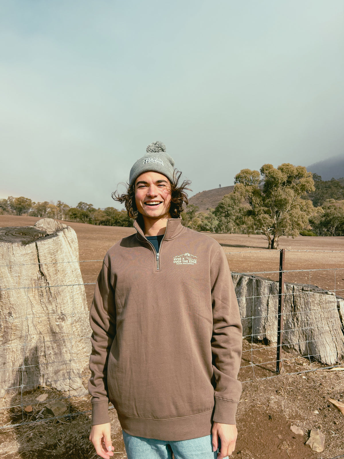Ryde x OTE Trail Culture 1/4 Zip Walnut