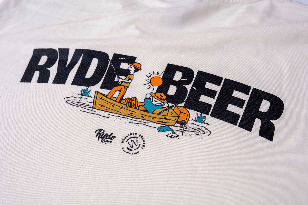 Ryde Beer Tee White