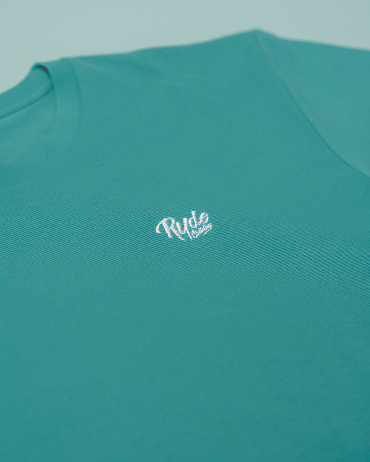 Ryde Embroidered Logo Tee Topaz Green
