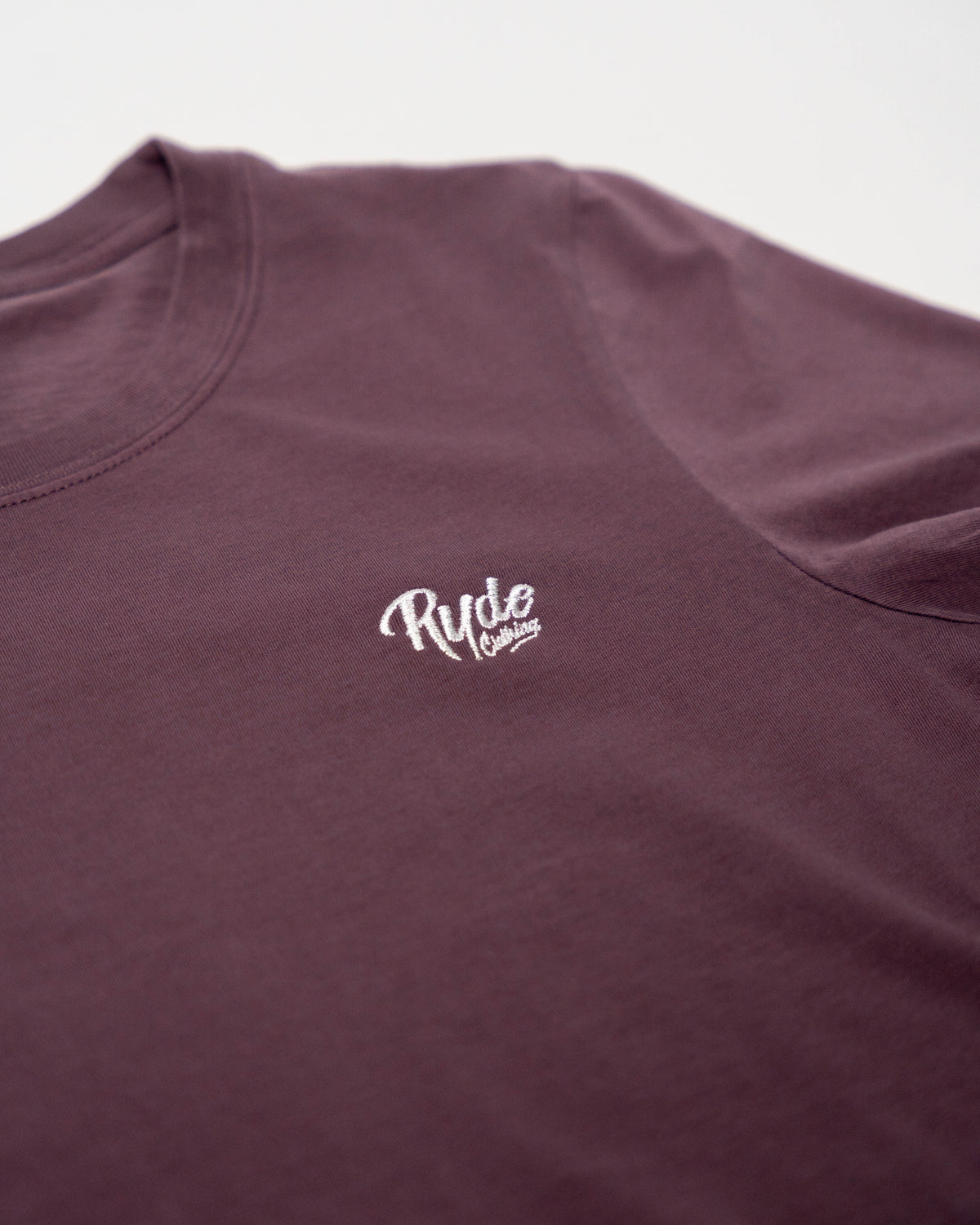Women&#39;s Embroidered Logo Tee - Faded Mauve