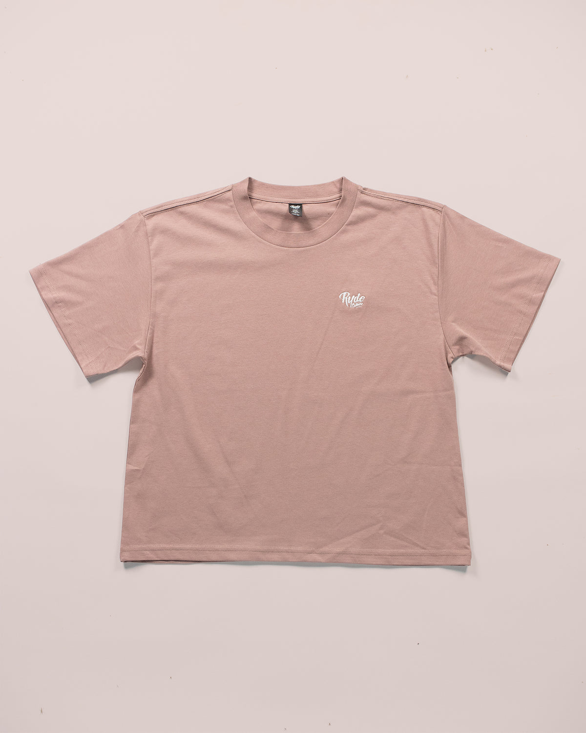 Women&#39;s Embroidered Tee Hazy Pink